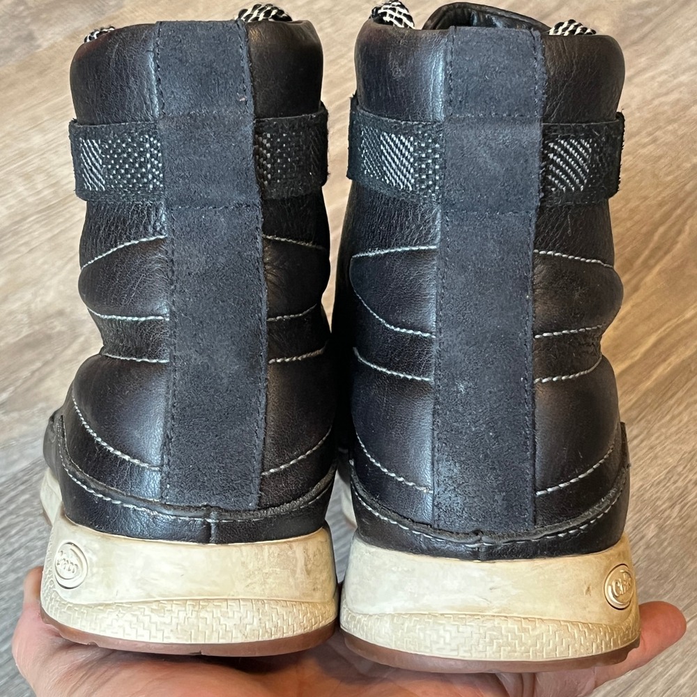 Chaco‎ Sierra Waterproof Black Leather Boots Womens 8 UK 6 EU 39 - Picture 5 of 8